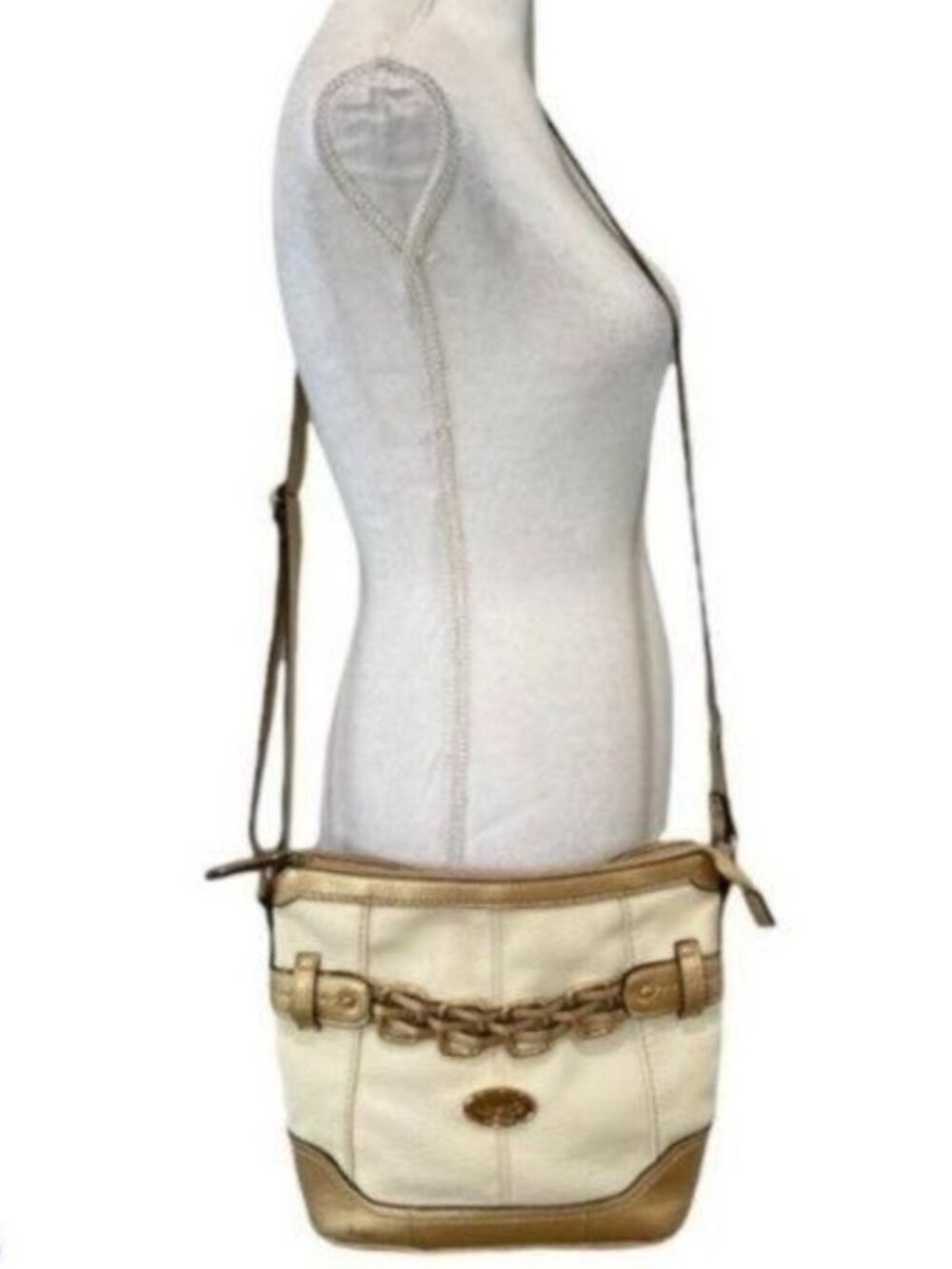 B.O.C. Asherton Crossbody Bag | Off-White & Gold
